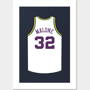 Karl Malone Utah Jersey Qiangy Posters and Art